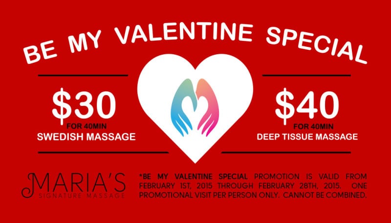 Valentine's Day Massage Special